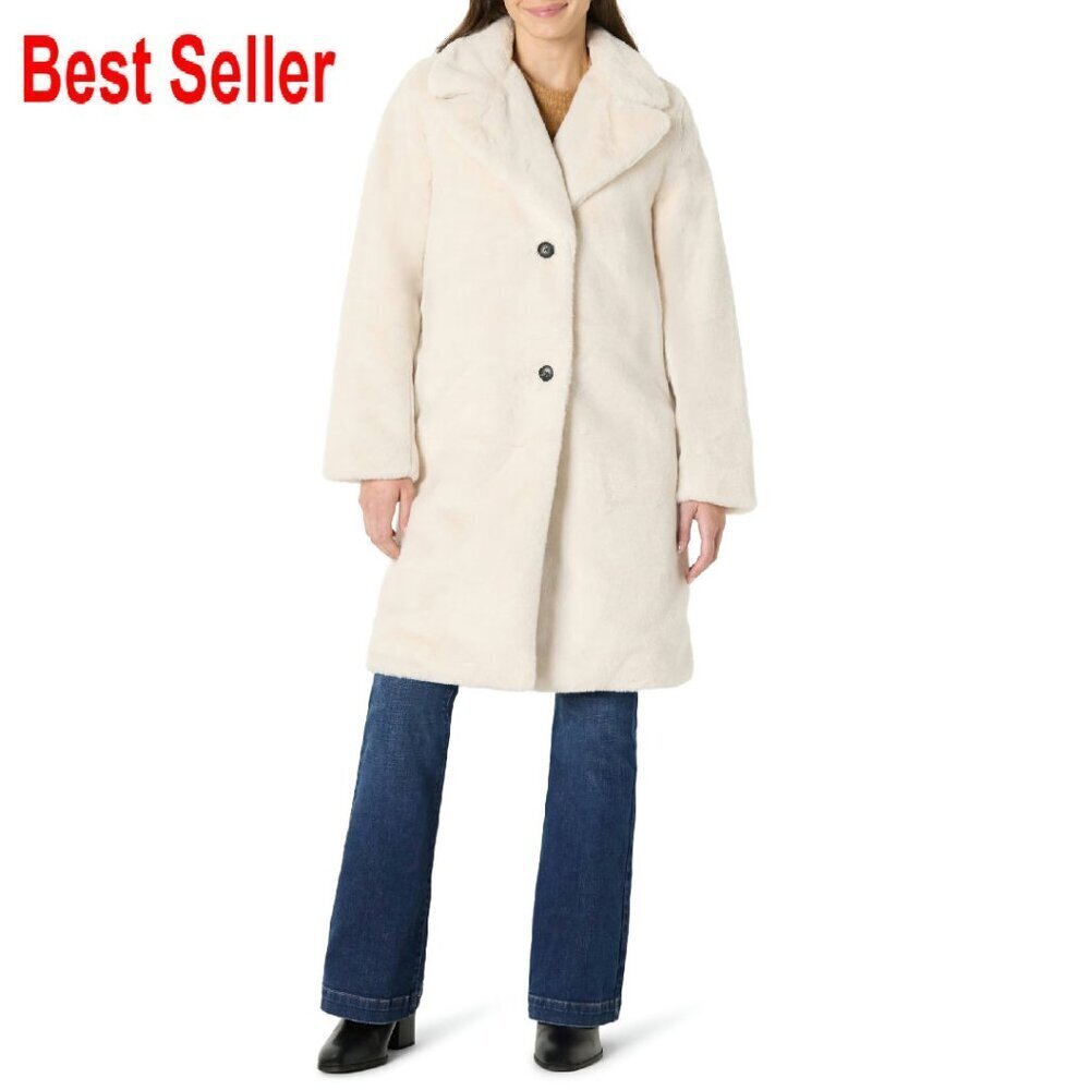 Relaxed Fit Faux Fur Coat Oversized Chic Winter Layer Elegant Minimal
